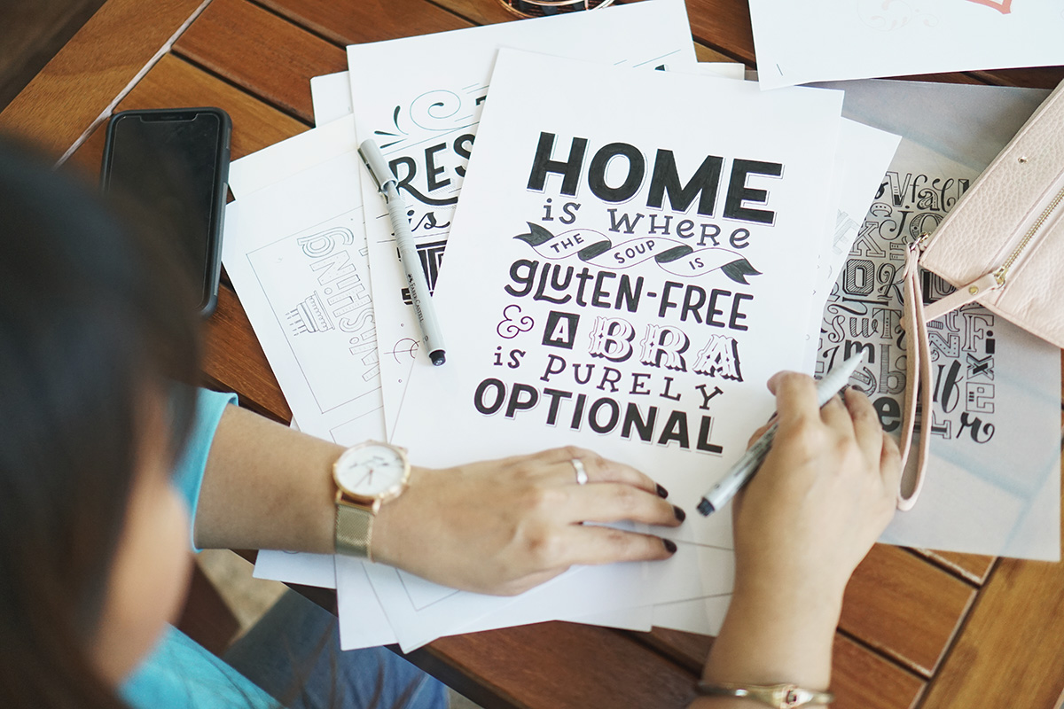 lettering tutorials, routine, benefits of a routine, why routine is important, home is where