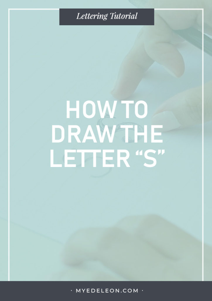 how to draw the letter s